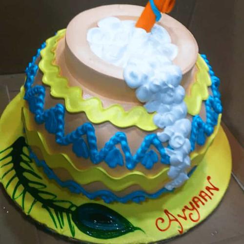 kanha ji 's Birthday Cake🎂/kanha ji ka birthday cake/Happy  Janmashtami,Radhey Radhey#youtube#viral - YouTube