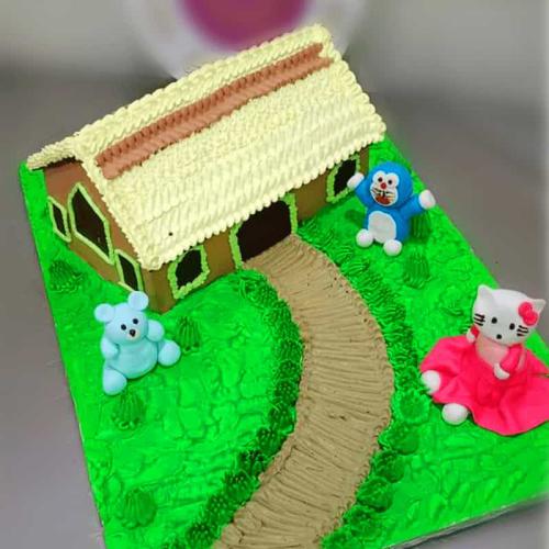 Category: Fondant | Housewarming cake, House cake, Cake decorating