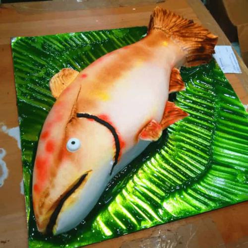 6-inch Cat Grilled Fish Cake Pet Meat Cake FamilyMao Mao Family-Cake Room -  Shop family.mao cake house Dry/Canned/Fresh Food - Pinkoi